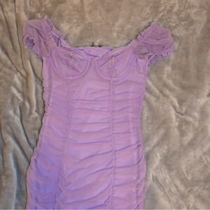Purple Bodycon Dress